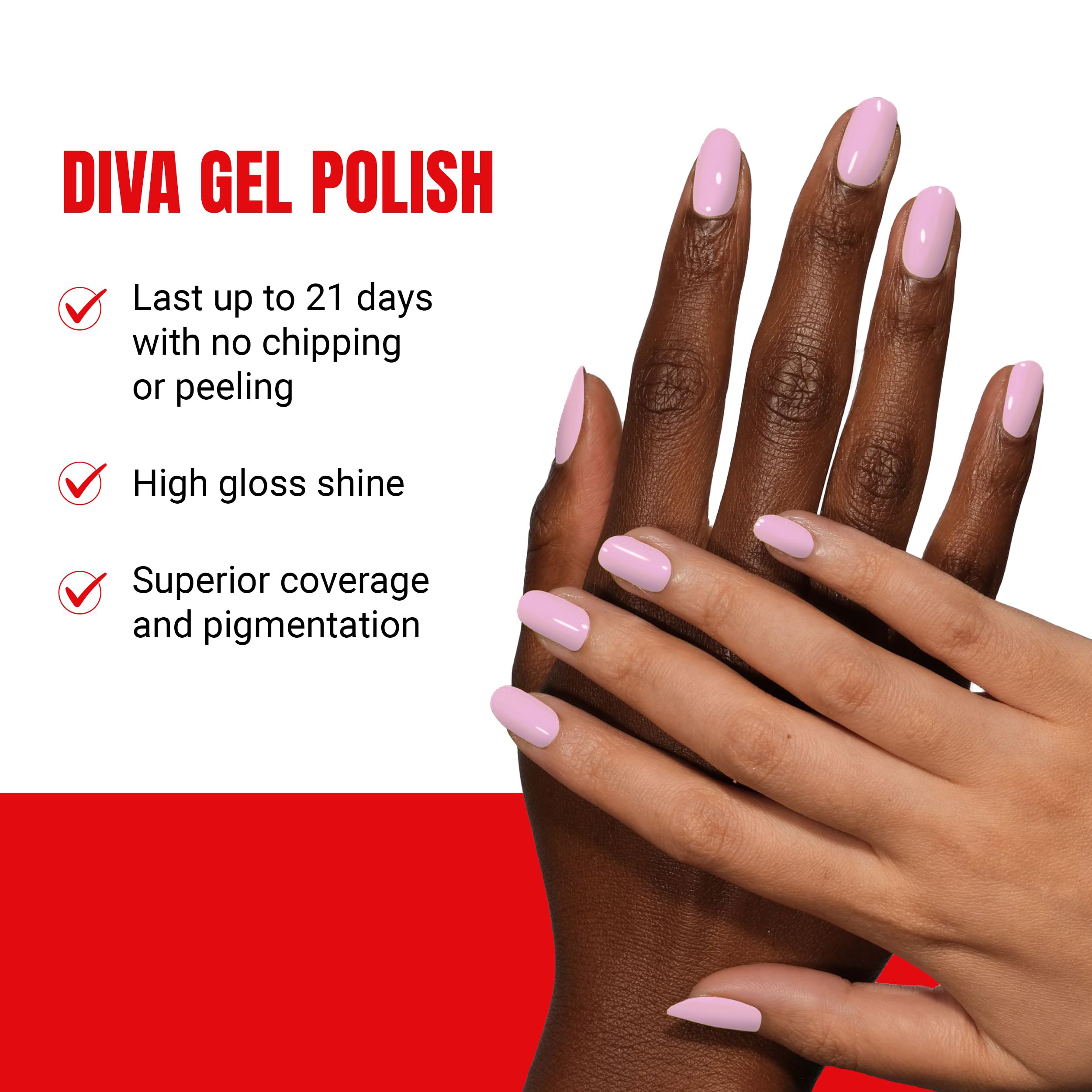 Daisy DND Diva Gel Polish Set – First Class Collection (Pink Ribbons) | UV/LED Gel Polish & Air Dry Lacquer Duo