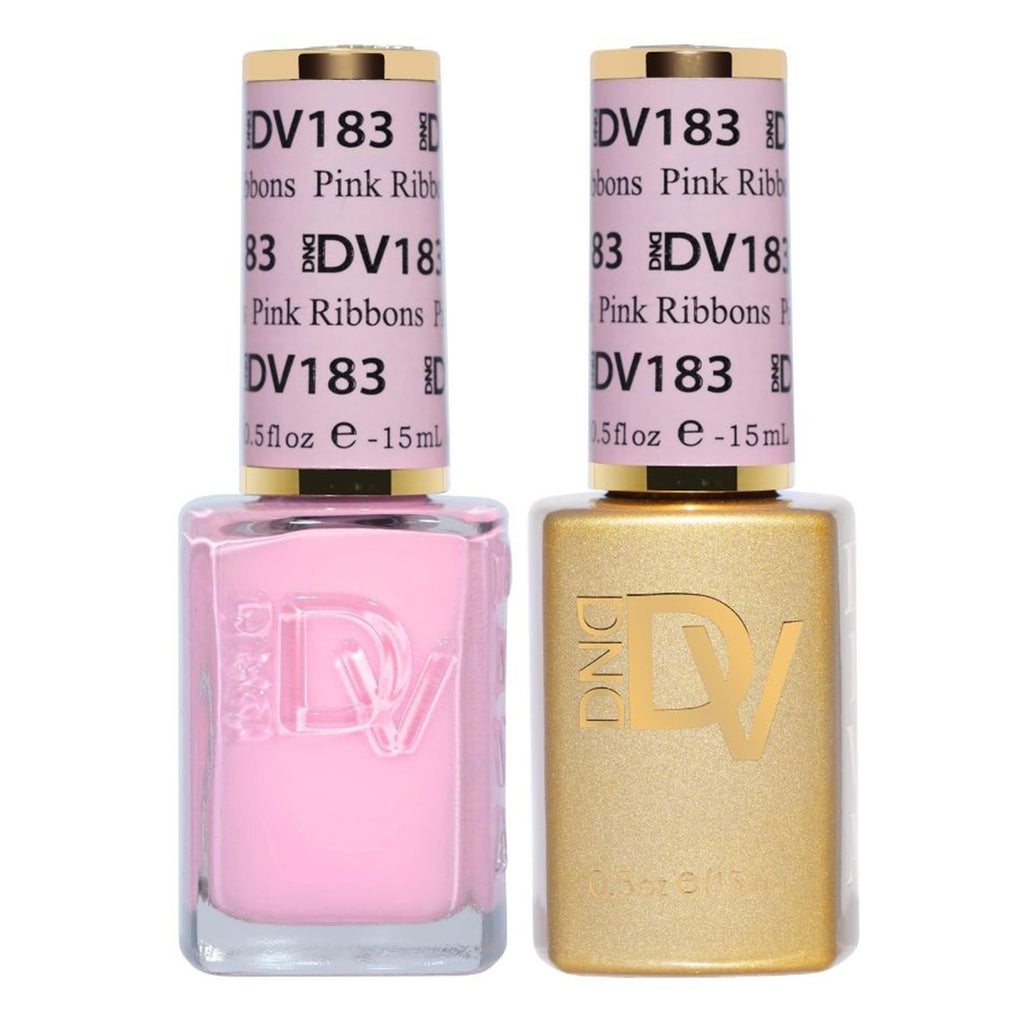 Daisy DND Diva Gel Polish Set – First Class Collection (Pink Ribbons) | UV/LED Gel Polish & Air Dry Lacquer Duo