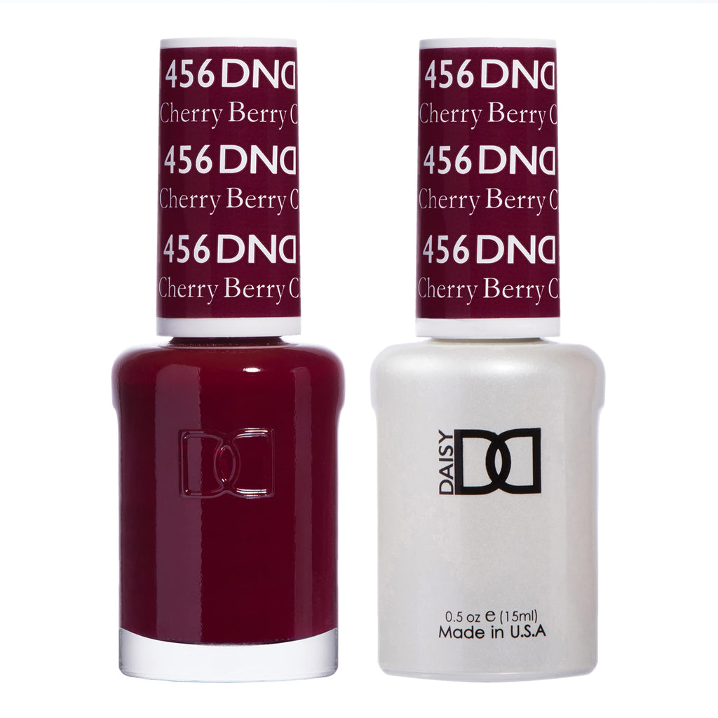 DAISY DND Gel Polish Set – Cherry Berry 456 Duo (Gel + Lacquer, 0.5 oz each)