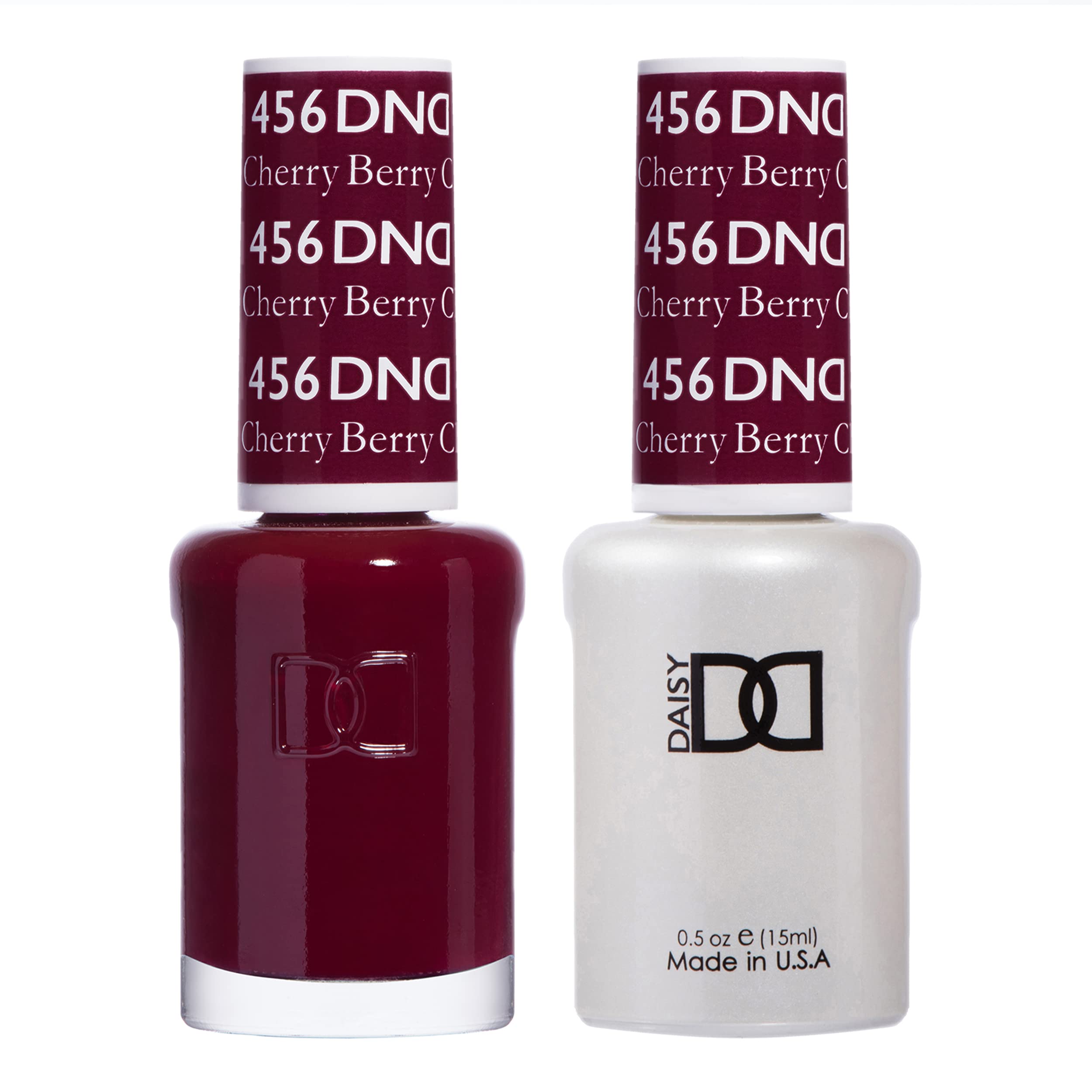DAISY DND Gel Polish Set – Cherry Berry 456 Duo (Gel + Lacquer, 0.5 oz each)