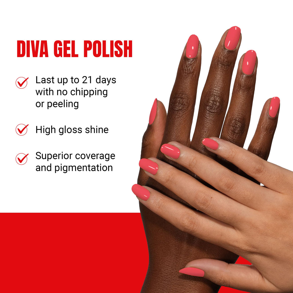 DND Diva Gel Polish Set: Juicy Fruit – First Class Collection | Chip-Free UV/LED Duo
