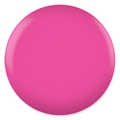 DAISY DND Gel Polish Set – Pink Collection 643 Fuchsia Touch (UV/LED Gel Polish + Air Dry Lacquer) Duo