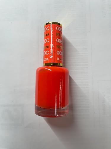 DAISY DND DC Gel Polish Set – Orange Collection | UV/LED GelPolish & Air Dry Lacquer Duo (0.5 fl oz each)