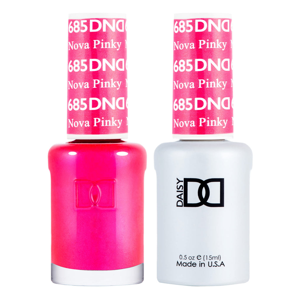 DAISY DND Gel Polish Set – Nova Pinky 685 (0.5 oz) | UV/LED Gel Polish + Air Dry Lacquer