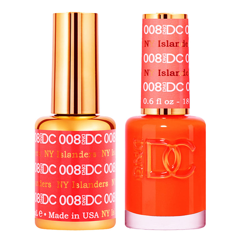 DAISY DND DC Gel Polish Set – Orange Collection | UV/LED GelPolish & Air Dry Lacquer Duo (0.5 fl oz each)