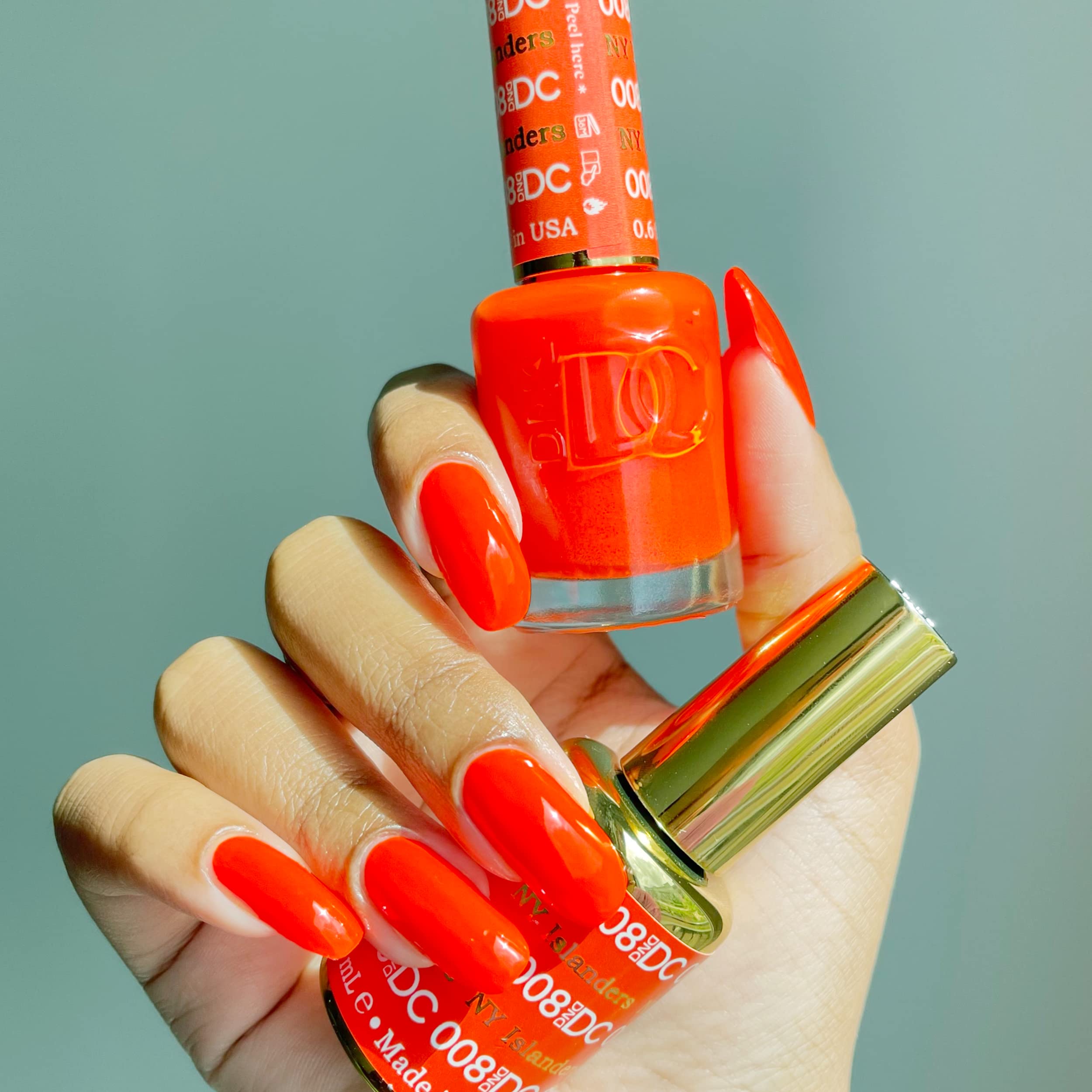 DAISY DND DC Gel Polish Set – Orange Collection | UV/LED GelPolish & Air Dry Lacquer Duo (0.5 fl oz each)