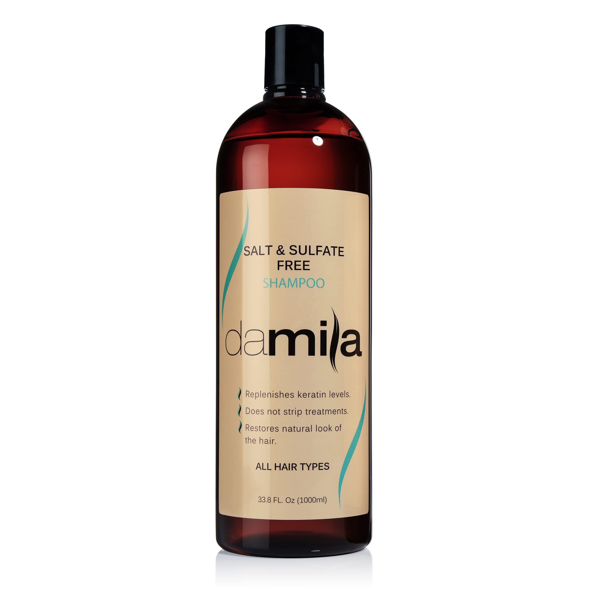damila Salt & Sulfate Free Shampoo for Keratin & Color-Treated Hair – 33.8 fl oz