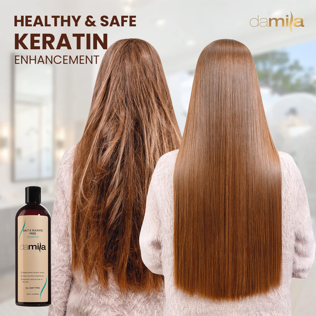 damila Salt & Sulfate Free Shampoo for Keratin & Color-Treated Hair – 33.8 fl oz