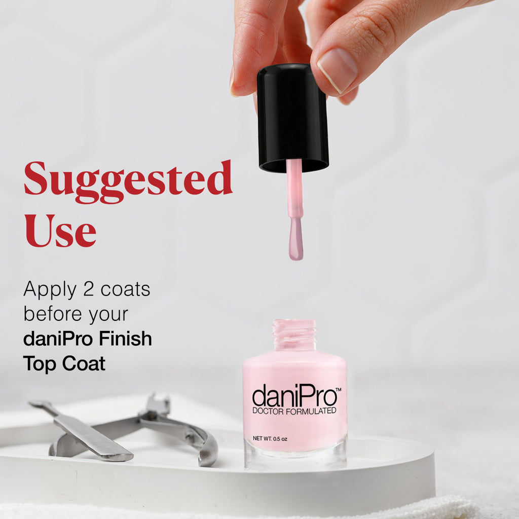 daniPro Love is All Pink Nail Polish – 0.5 oz with Biotin & Vitamins A & E | Vegan, 10-Free, USA Made