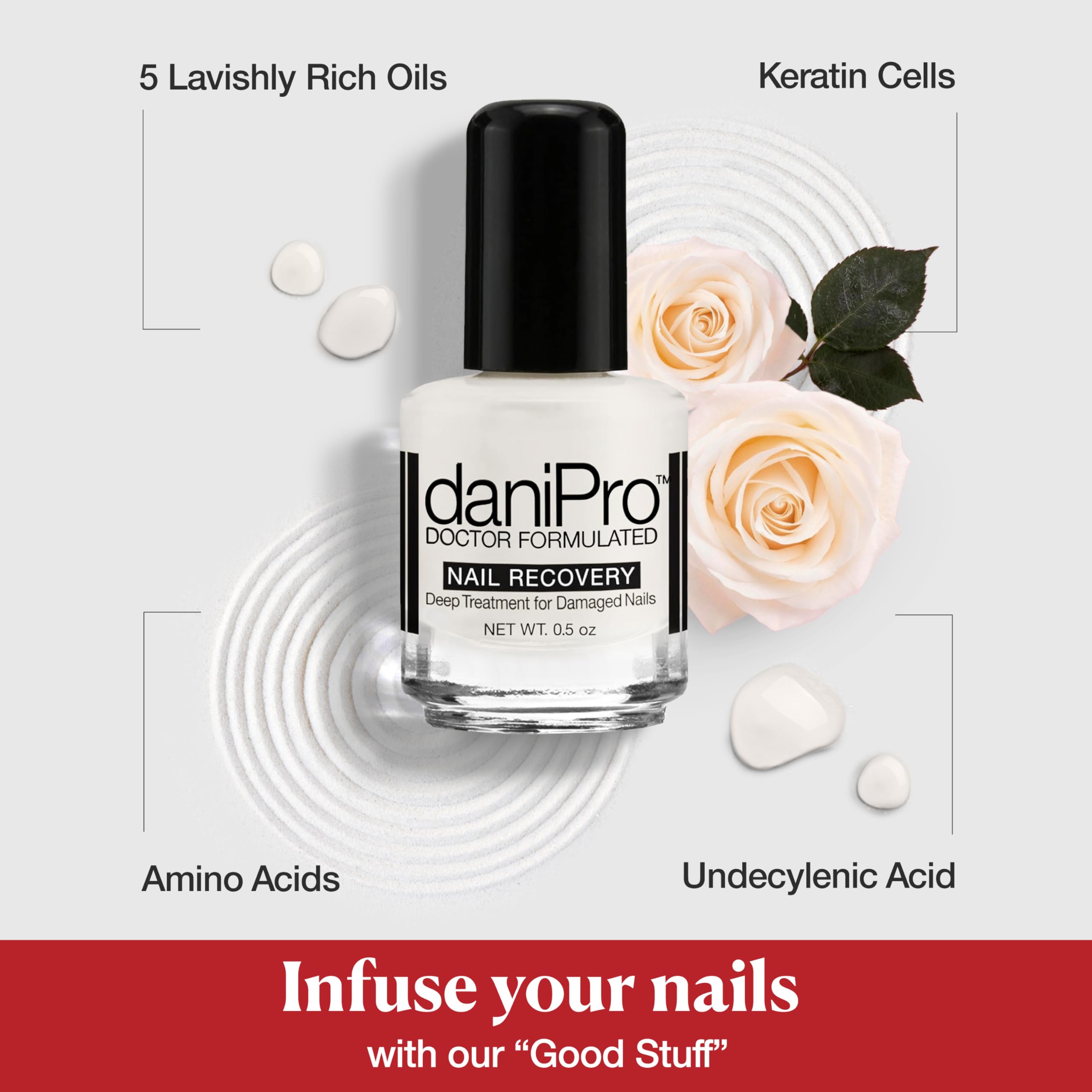 daniPro Doctor-Formulated Nail Recovery Base Coat – Strengthen & Revitalize Nails