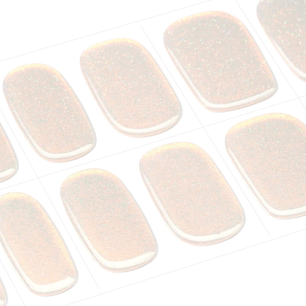DANNI & TONI Mermaid Glitters Aurora Gel Nail Stickers – Semi-Cured Nail Wraps (28 pcs)