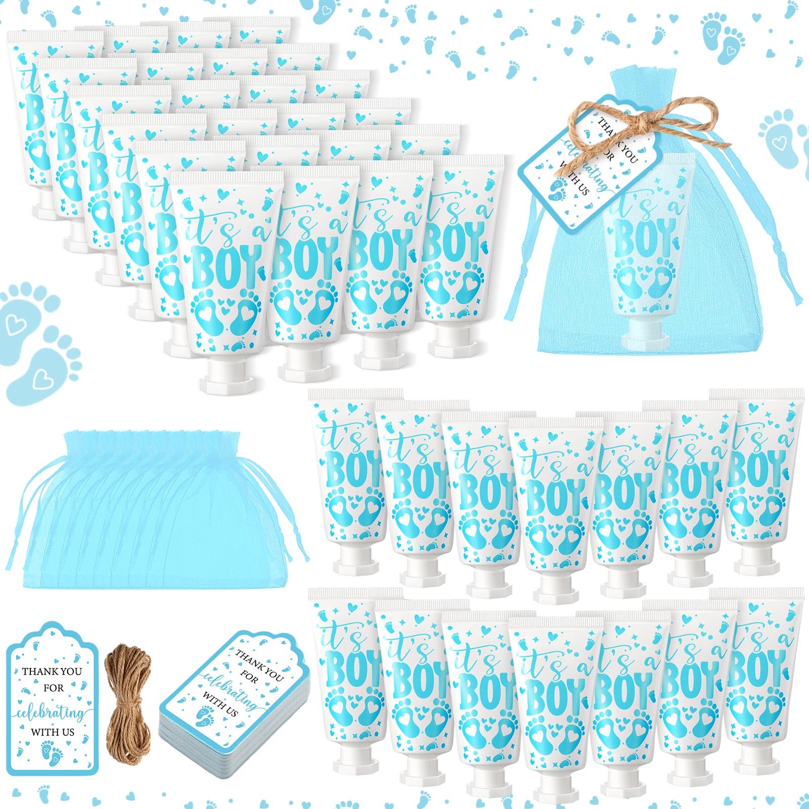 Dansib 48-Set Baby Shower Hand Cream Gifts for Guests | Travel-Size Party Favors