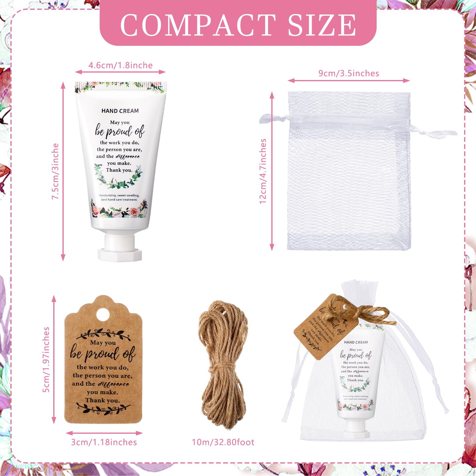 Dansib 48-Set Employee Appreciation Gift Collection – Mini Hand Creams for Team Gifts