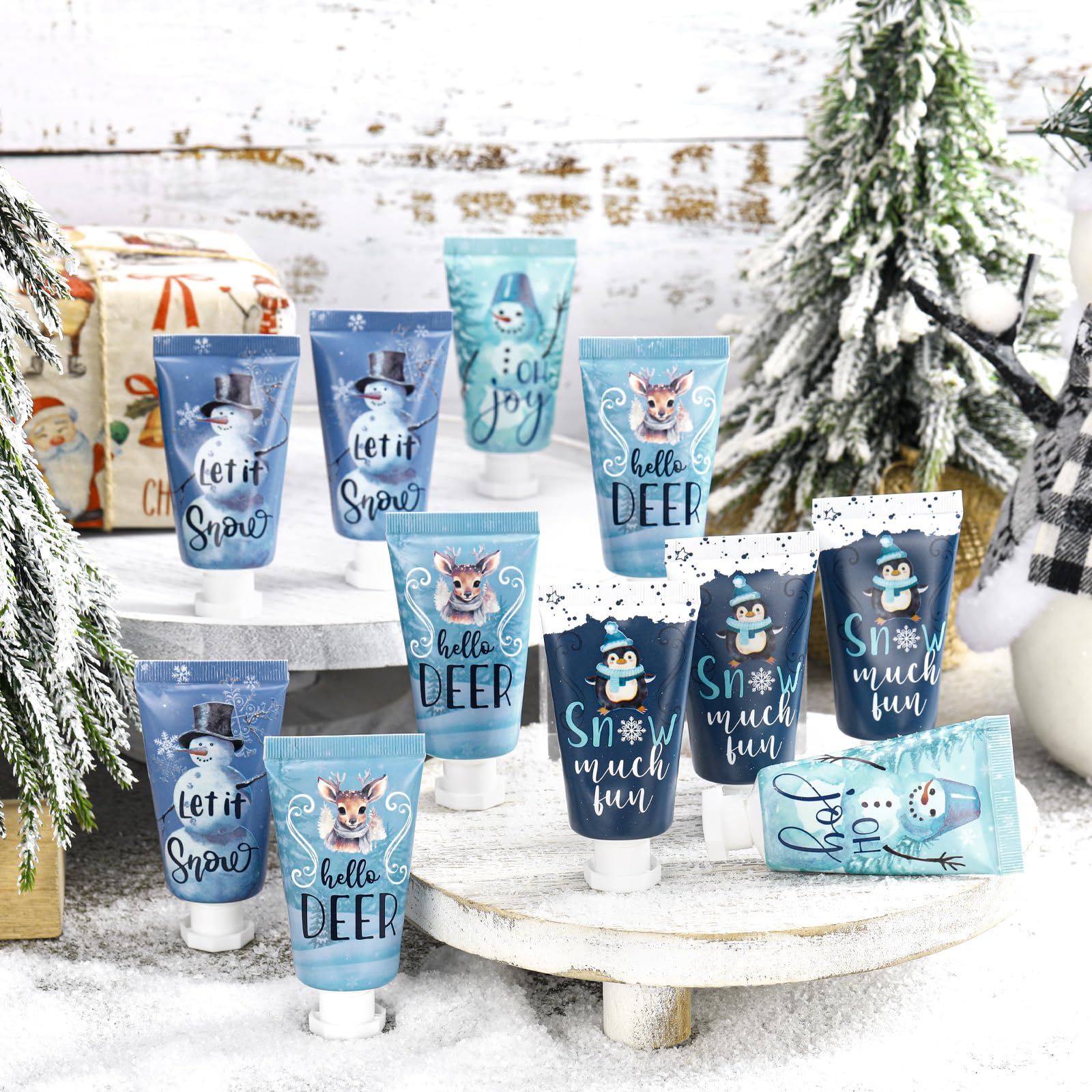 Dansib 24-Pack Winter Hand Cream Gift Set – Travel-Size Moisturizing Lotion