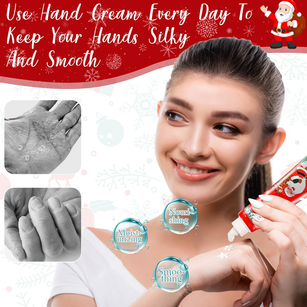 Dansib 12-Pcs Christmas Hand Cream Gift Set | Moisturizing Hand Lotions | Travel Size Holiday Gift