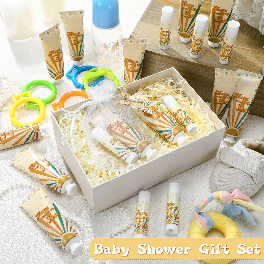 Dansib Here Comes The Sun Hand Cream & Lip Balm Gift Set – 24 Party Favors