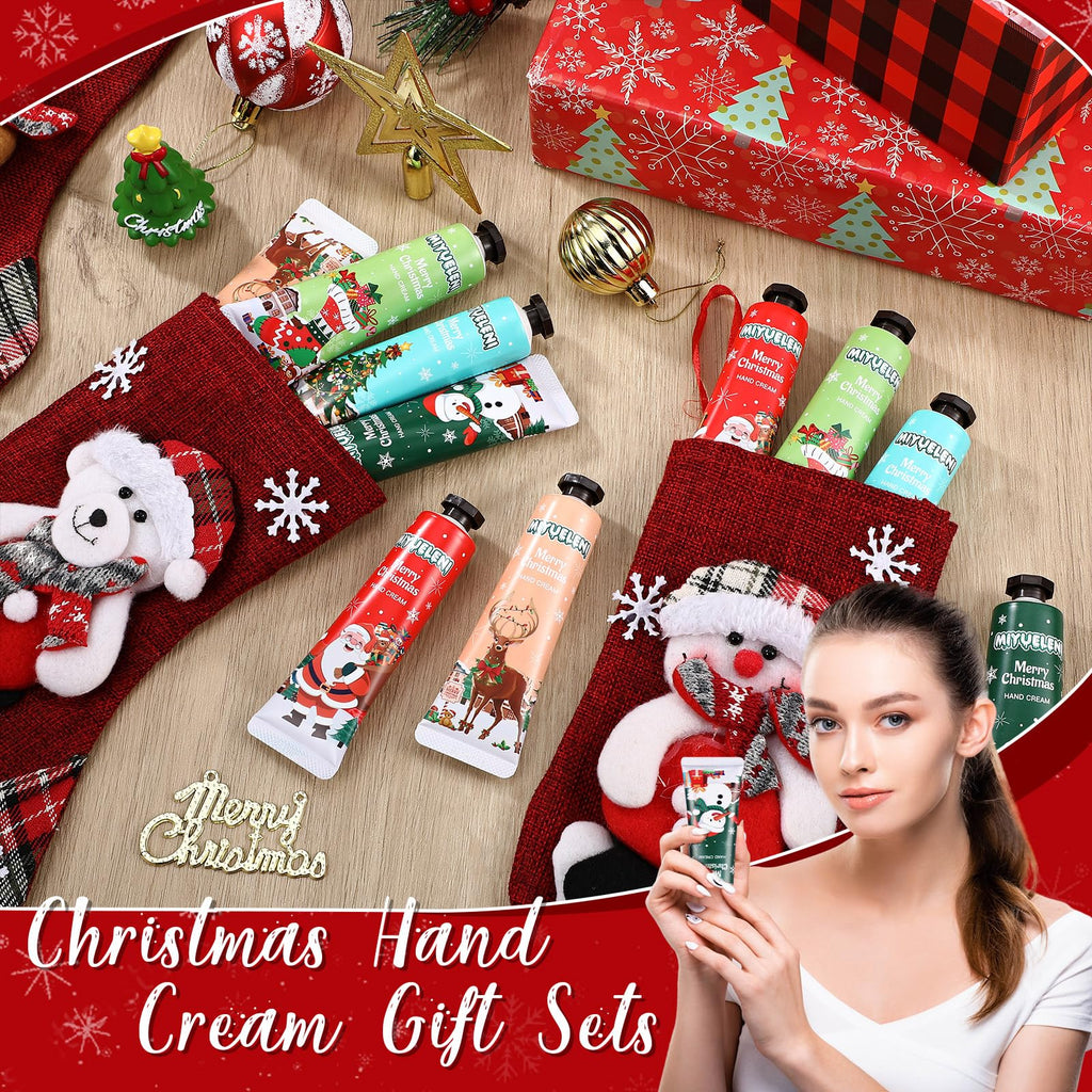 Dansib 48-Pcs Christmas Hand Cream Gift Set – Moisturizing, Non-Greasy Hand Lotions for Dry Hands | Stocking Stuffers