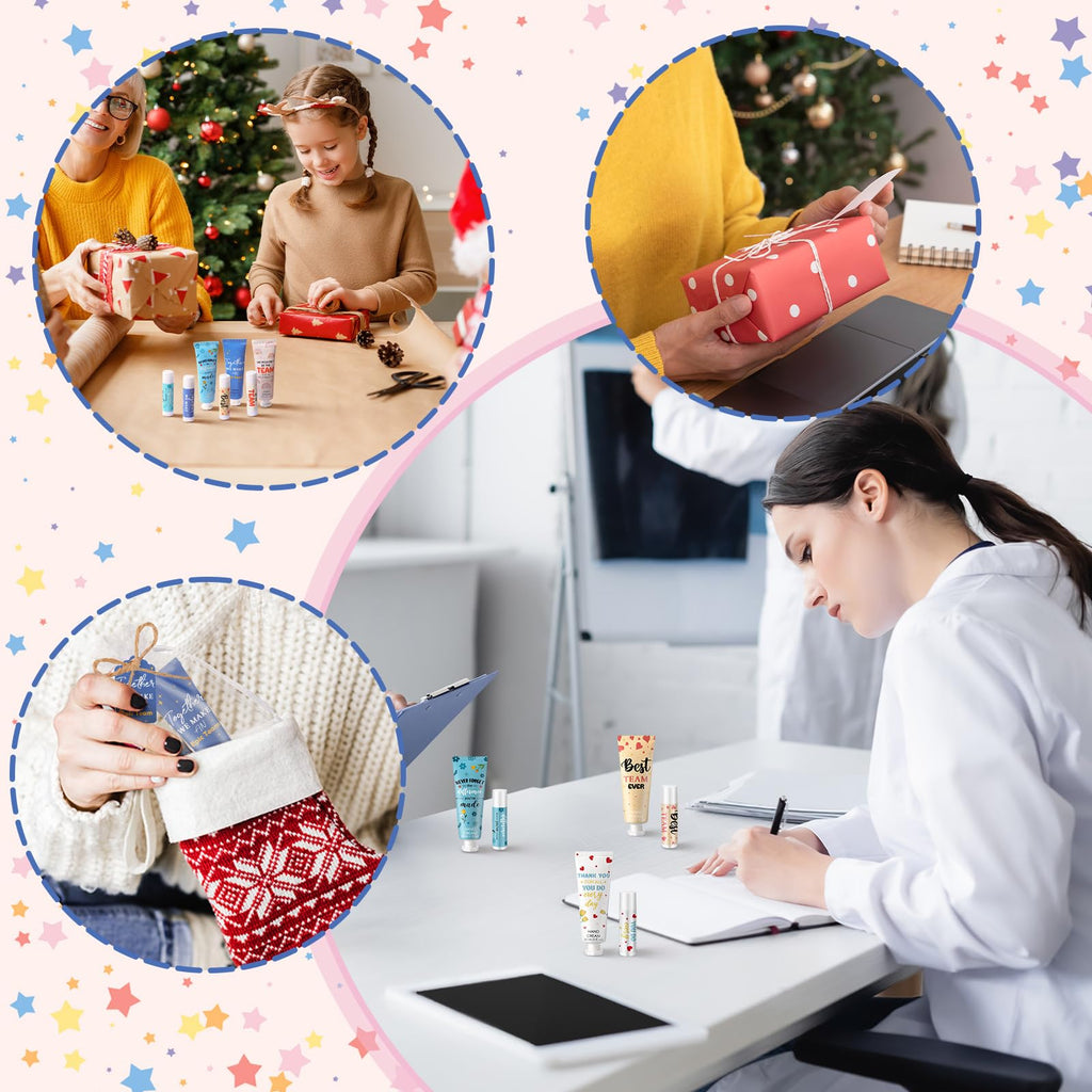 Dansib 72‑Set Team Appreciation Gift Set – Hand Cream & Lip Balm for Coworkers