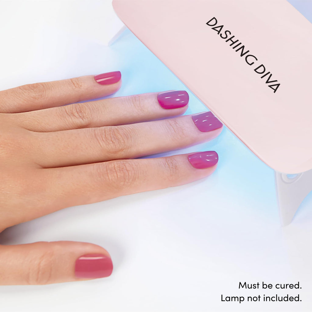 Dashing Diva Glaze Nail Strip Duo – Pearly Whites & Pastel Baby, Long-Lasting Semi-Cured Gel Strips