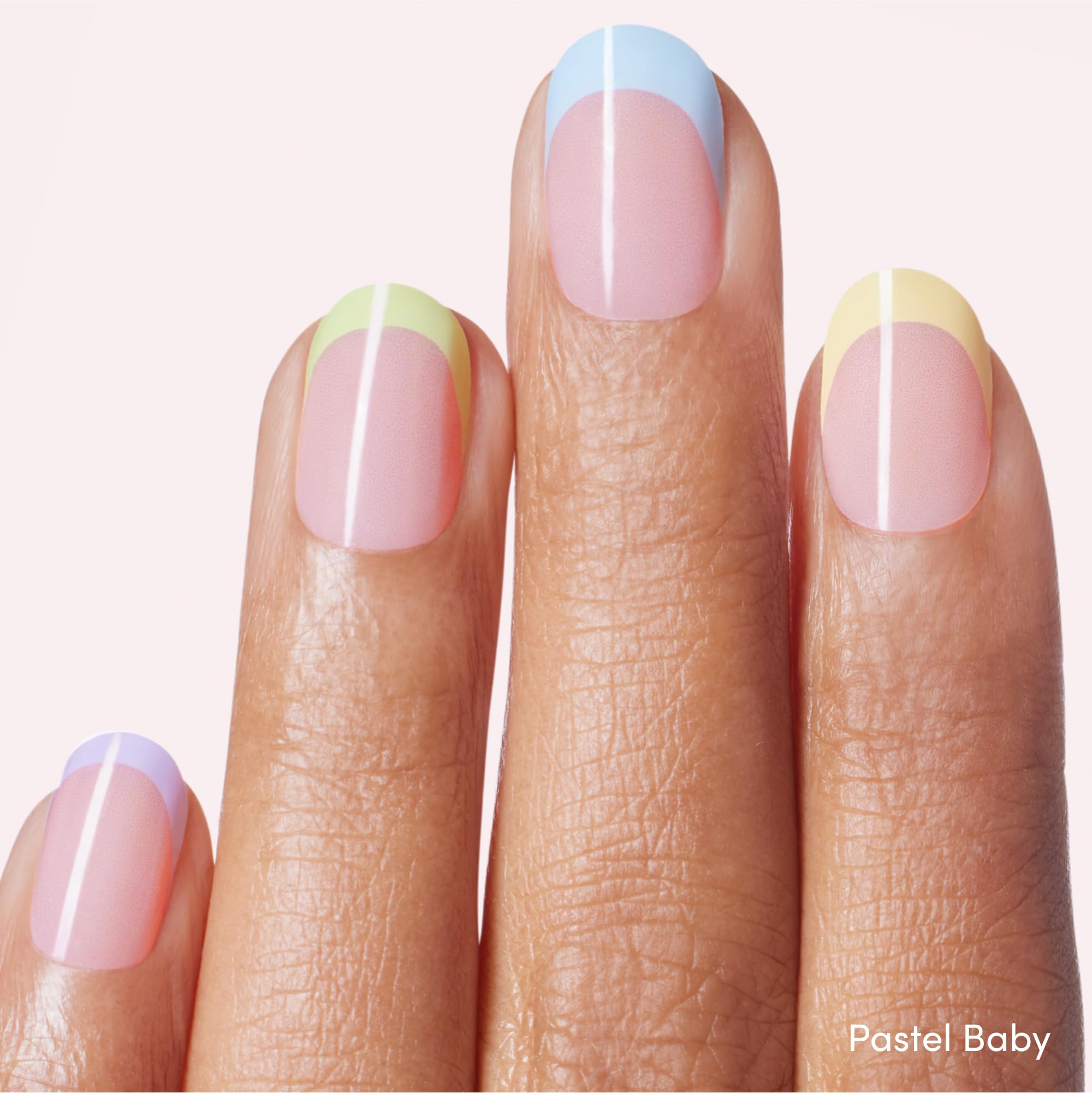 Dashing Diva Glaze Nail Strip Duo – Pearly Whites & Pastel Baby, Long-Lasting Semi-Cured Gel Strips