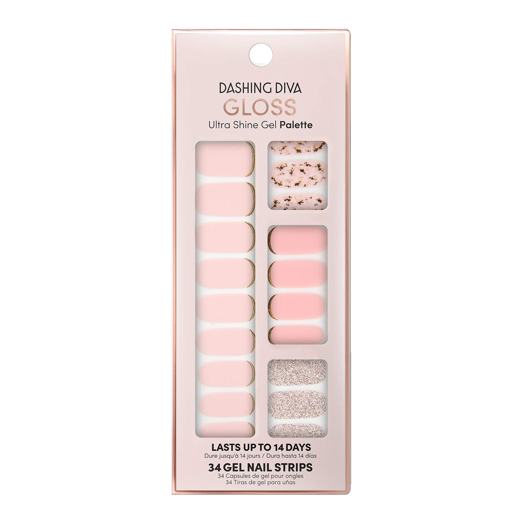 Dashing Diva Gloss Ultra Shine Gel Strips Plush Sorbet – Salon-Quality At-Home Manicure