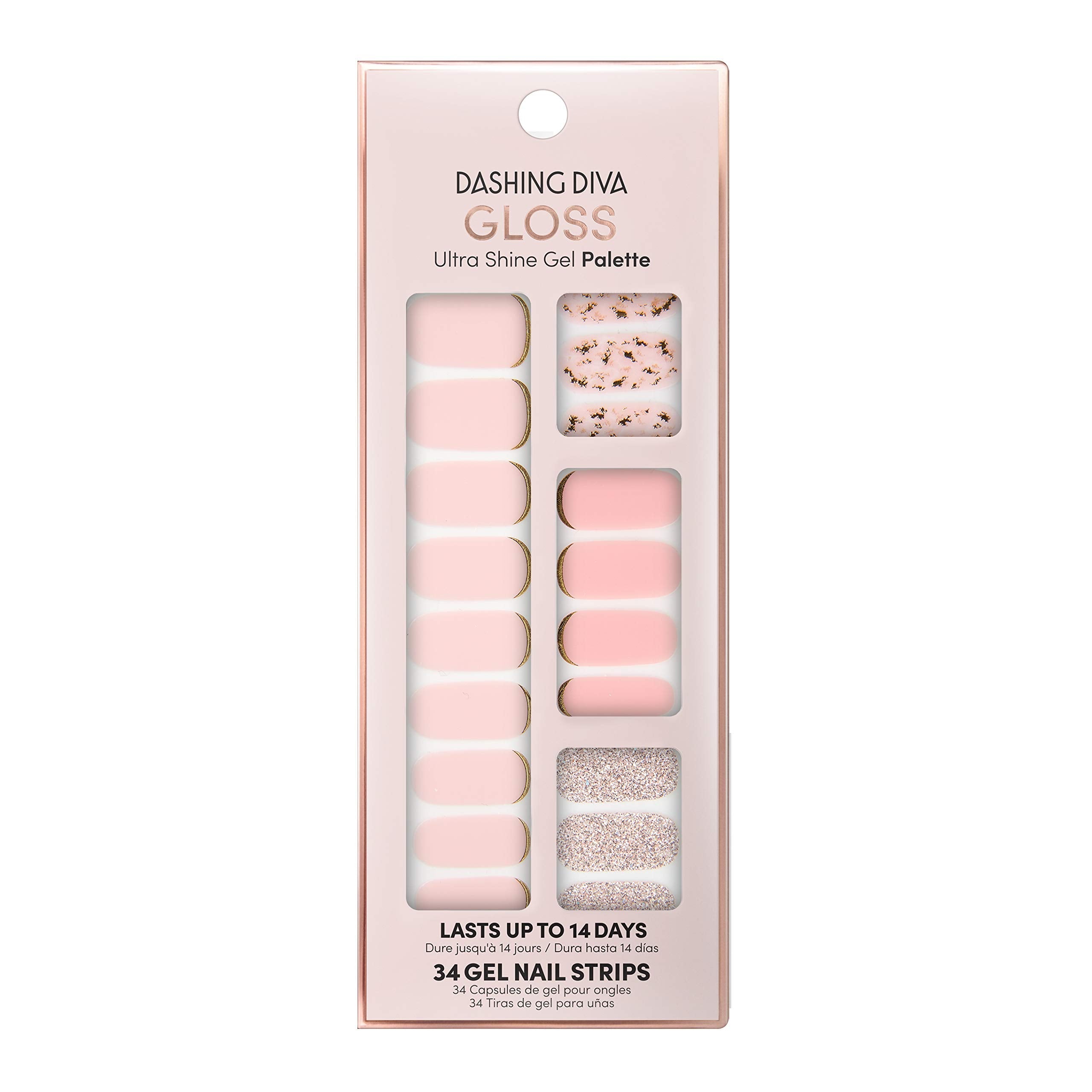 Dashing Diva Gloss Ultra Shine Gel Strips Plush Sorbet – Salon-Quality At-Home Manicure