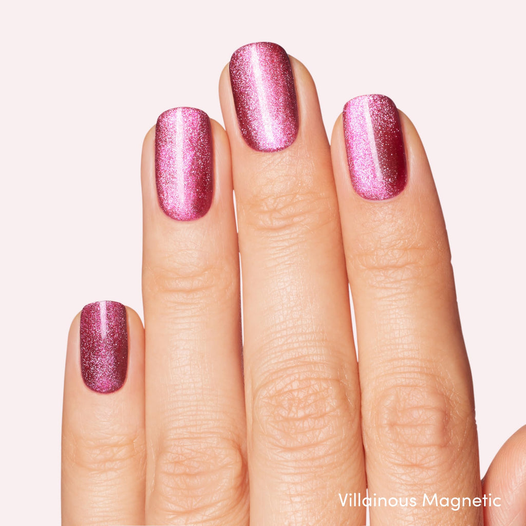 Dashing Diva One Gel Magnetic Polish Duo Watermelon: Rogue & Villainous | 3-in-1 Base/Color/Top Coat