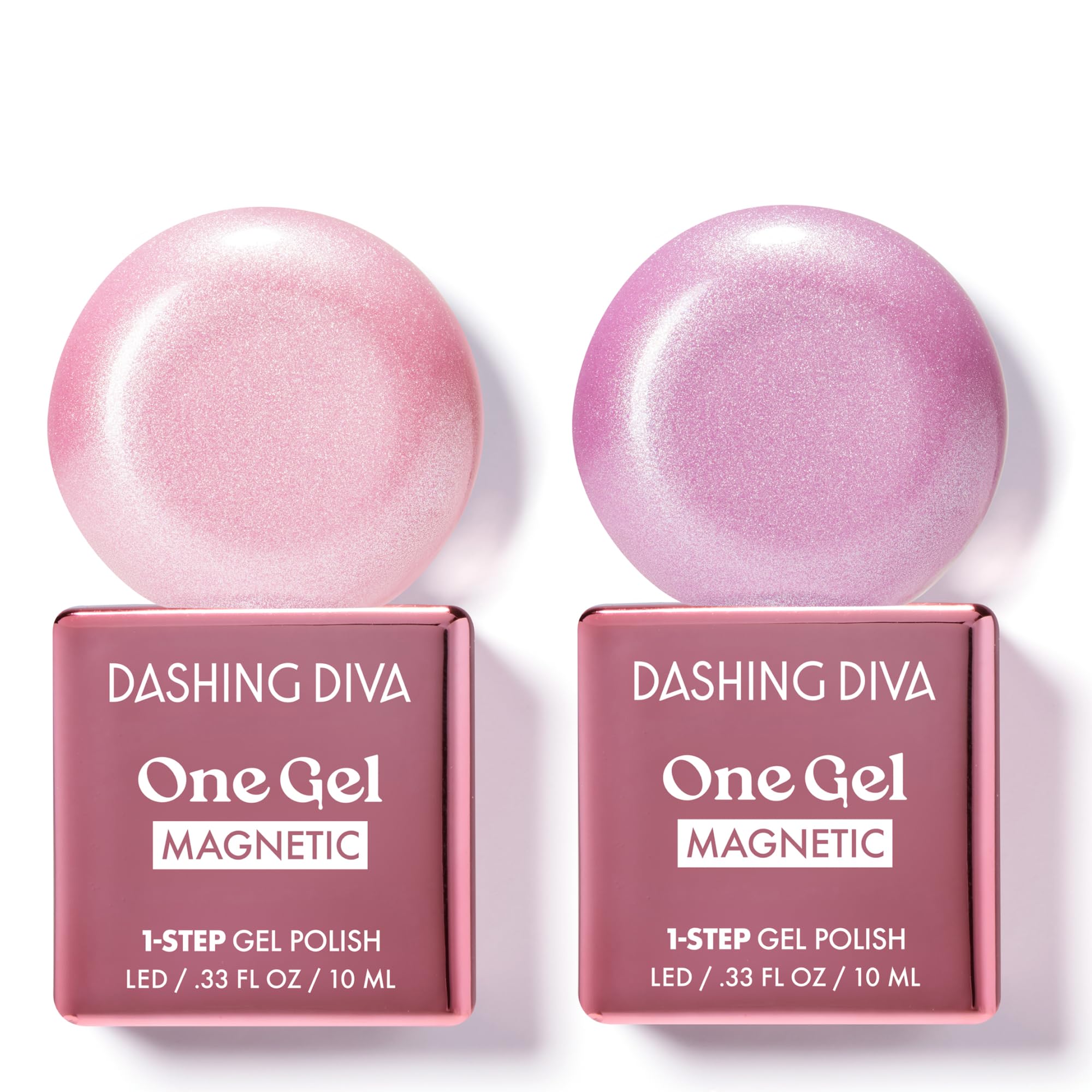 Dashing Diva One Gel Magnetic Polish Duo – Moment & Fantasy | 3-in-1 Base Coat, Nail Color & Top Coat