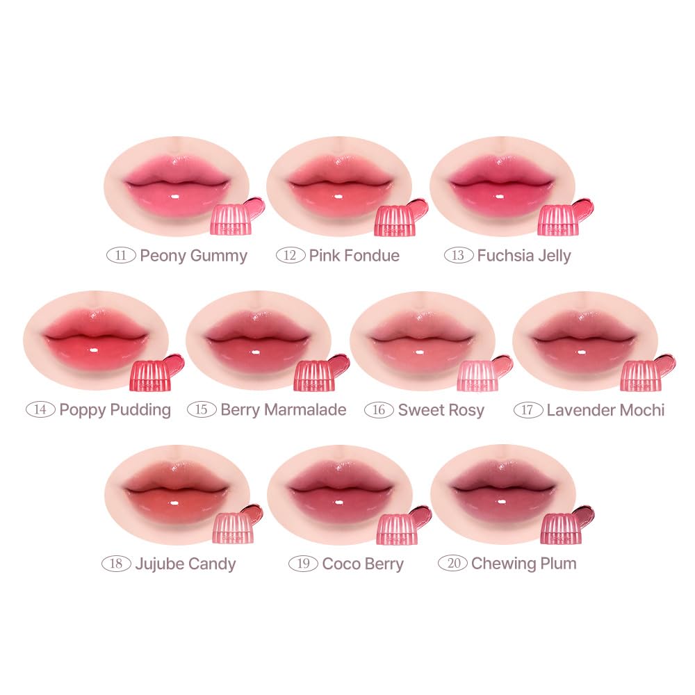 Dasique Chewing Glow Pot #13 Fuchsia Jelly – Buildable Jelly Lip & Cheek Tint | K-beauty