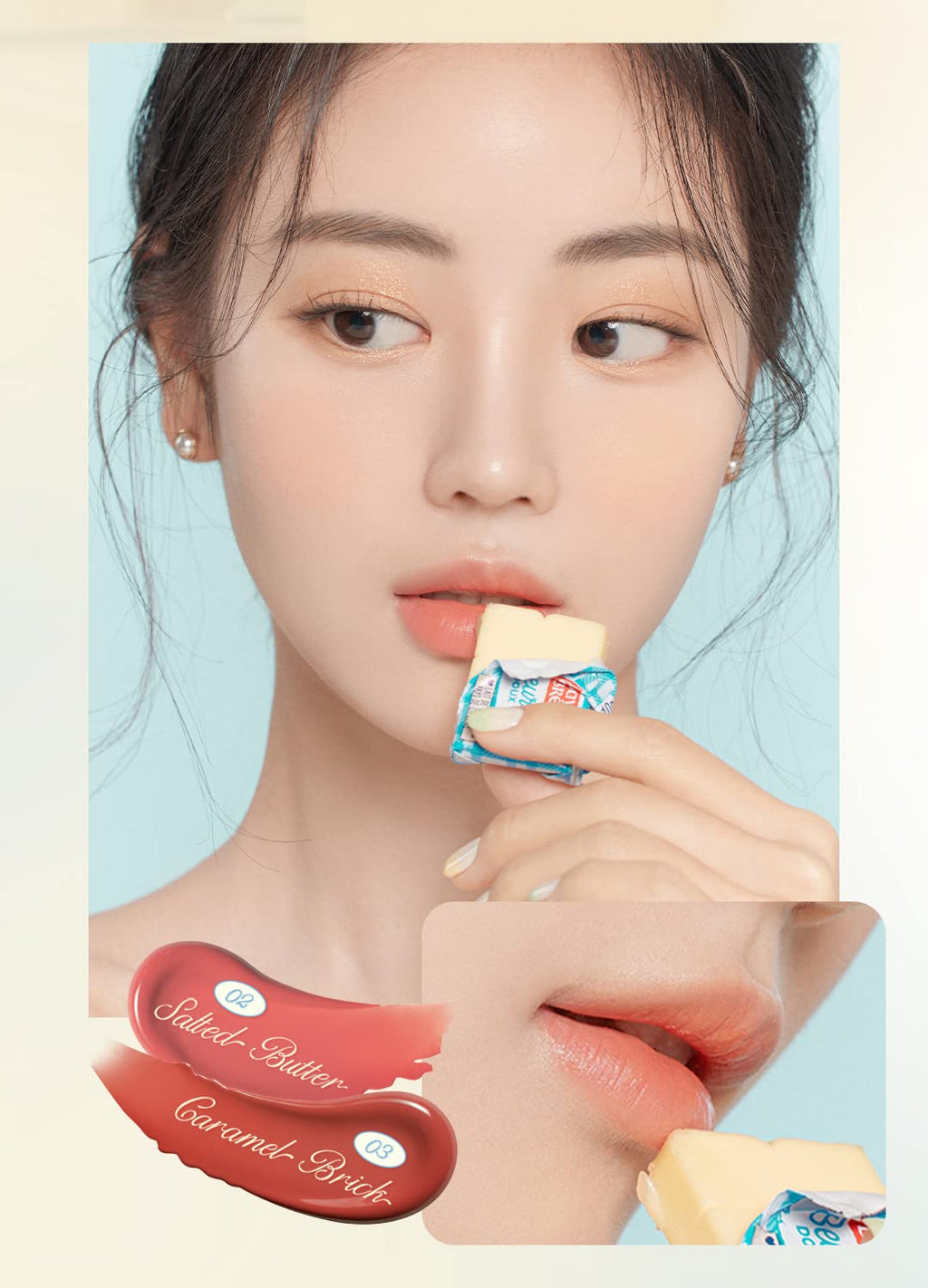 dasique Cream de butter Tint #02 Salted Butter — Vegan Creamy Matte Lip Tint