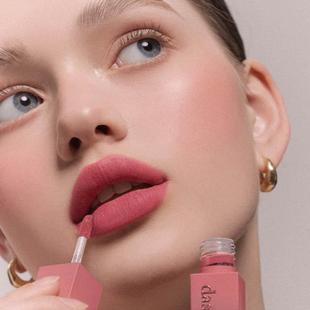 Dasique Cream De Rose Tint #03 Dreaming – Creamy Matte Lip Tint, Rose Water, Vegan & Cruelty-Free