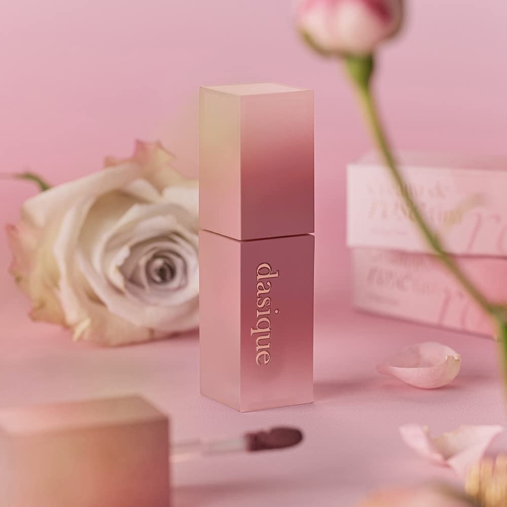 dasique Cream De Rose Tint 13 Mauve Taupe – Velvet Matte Lip Stain, Rose Water, Vegan
