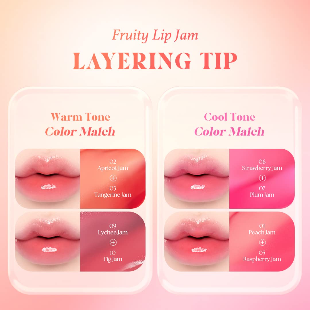 dasique Fruity Lip Jam #06 Strawberry Jam — High Shine Lip Balm (Vegan, Cruelty-Free)