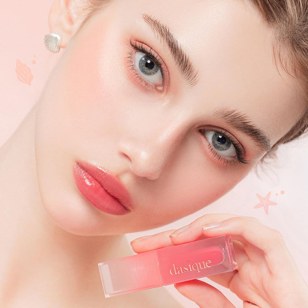 dasique Juicy Dewy Tint 14 Peach Crush – Hydrating, Long-Wear Lip Gloss (Vegan)