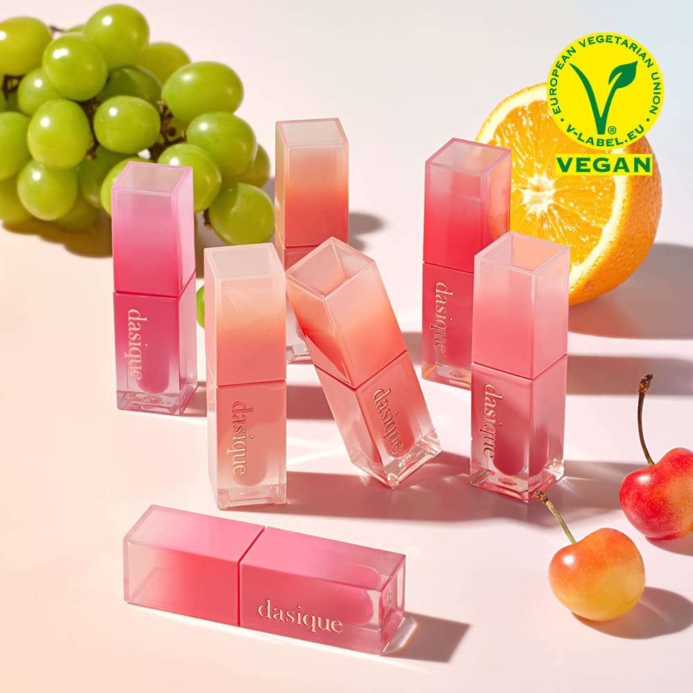 dasique Juicy Dewy Tint 05 Mauve Berry – Hydrating Lip Gloss Tint (0.12 oz) | Non-Sticky & Long-Wearing | Vegan, Cruelty-Free