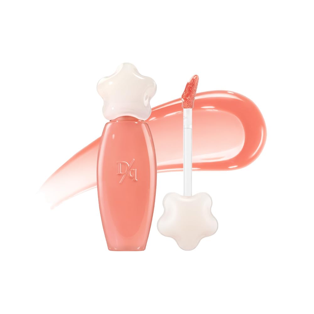 dasique Pure Water Lip Gloss #02 Bare Pomelo – Dewy, Buildable, Non-Sticky K-Beauty Lip Gloss