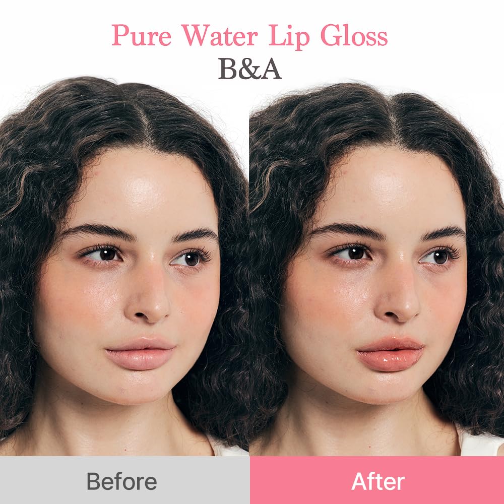 dasique Pure Water Lip Gloss #02 Bare Pomelo – Dewy, Buildable, Non-Sticky K-Beauty Lip Gloss