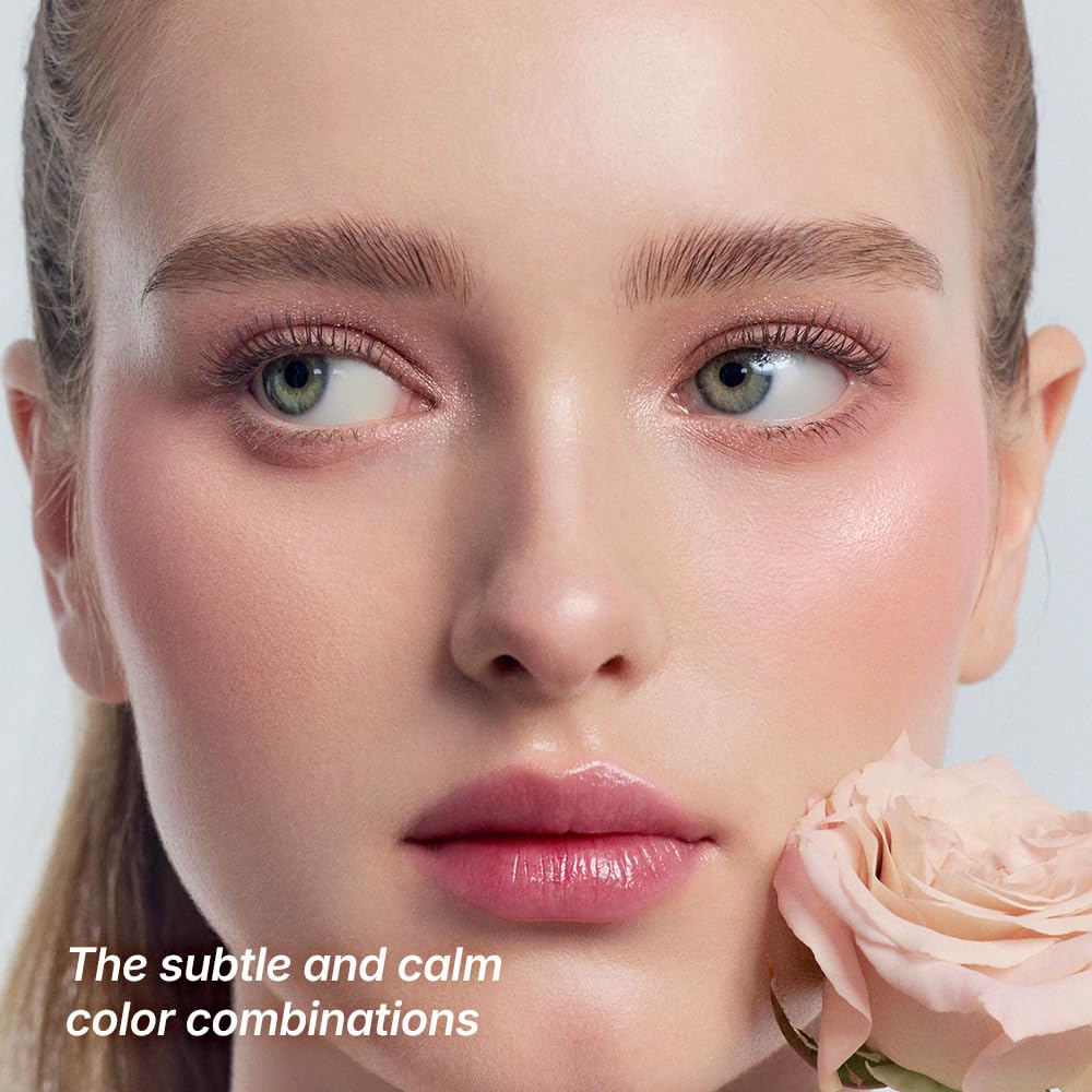dasique Shadow Palette 27 Rose Milk Tea – 9 Pigmented, Blendable Eyeshadows for Natural Rose-Tinted Looks