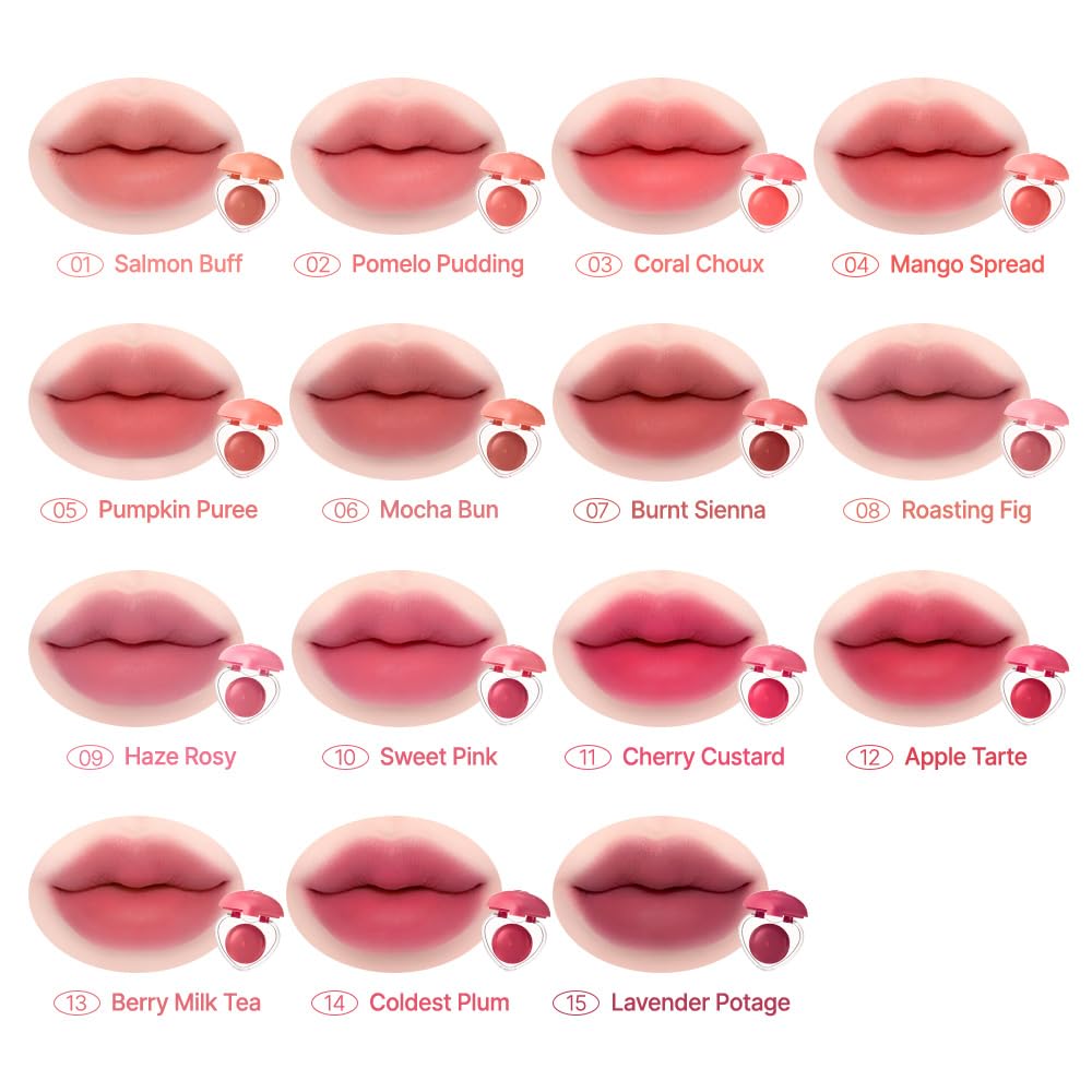 Dasique Souffle Color Pot #09 Haze Rosy – Buildable Cheek & Lip Color with Built-In Mini Brush