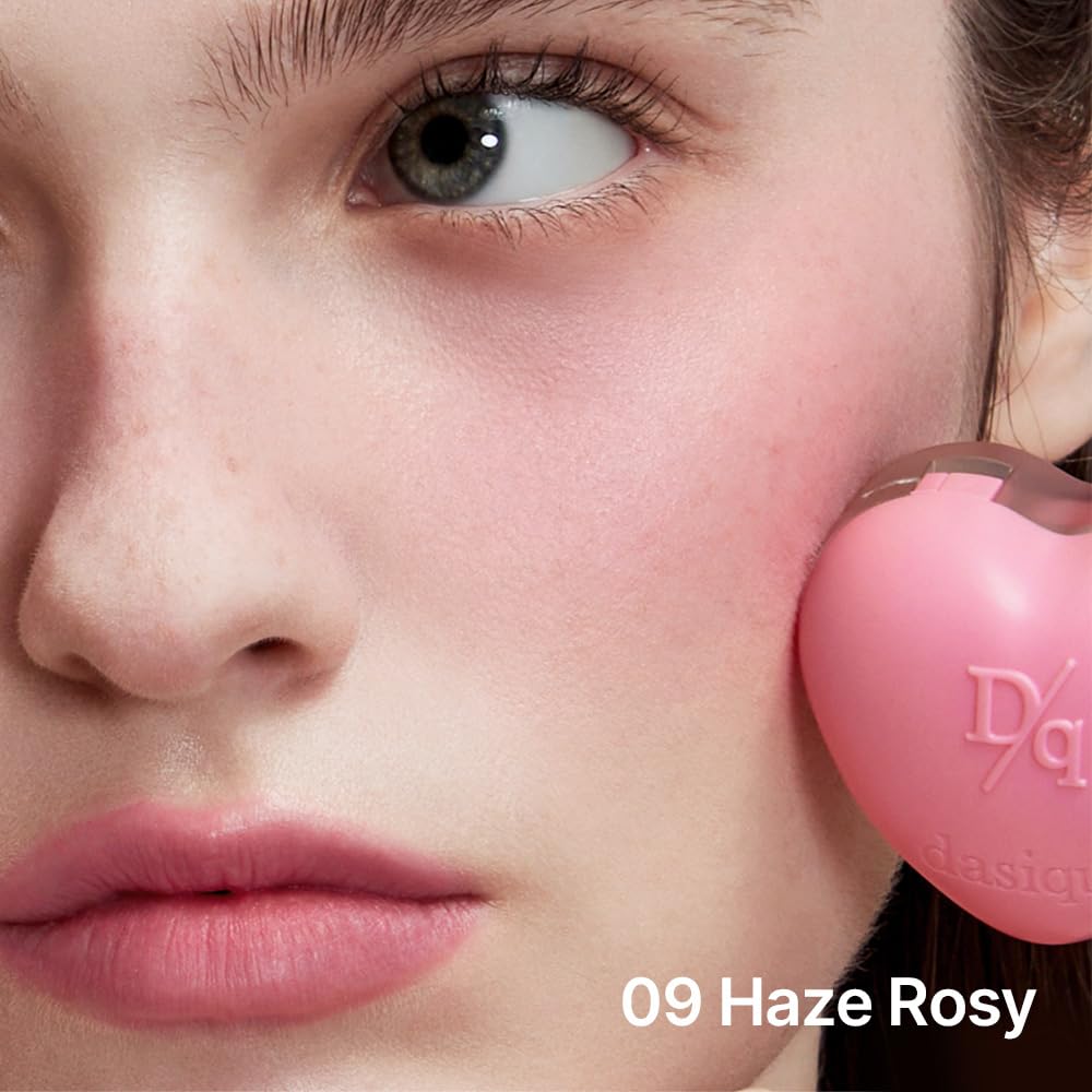 Dasique Souffle Color Pot #09 Haze Rosy – Buildable Cheek & Lip Color with Built-In Mini Brush