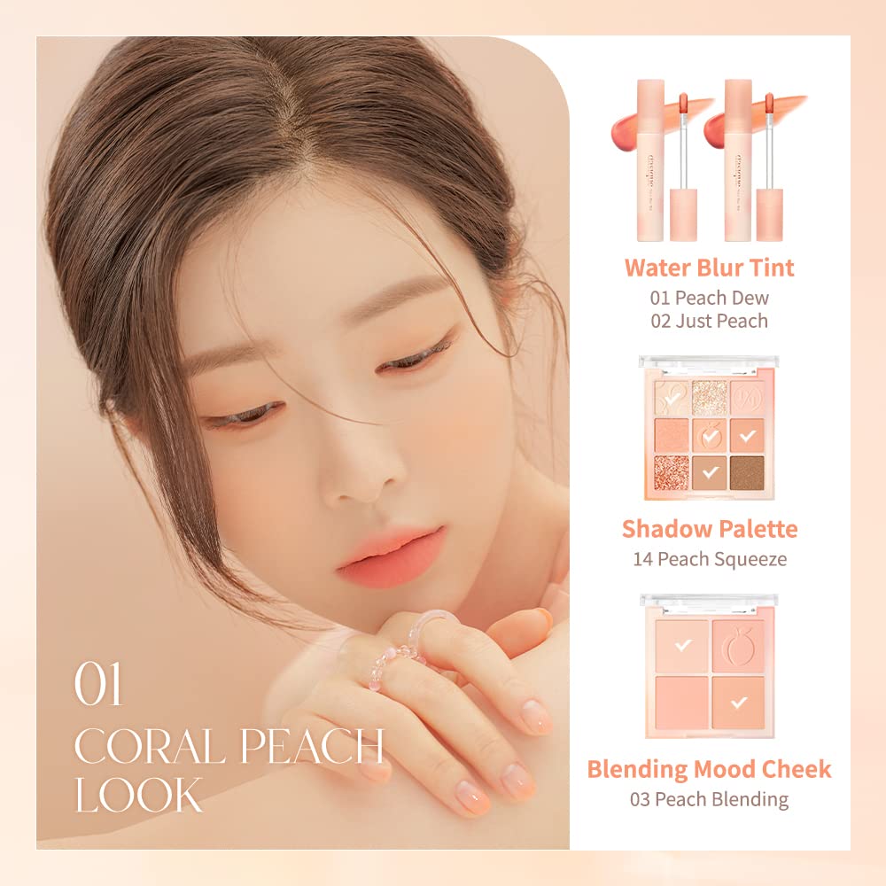 dasique Water Blur Tint #03 Peach Ade – Vegan Lip Tint, Silky Finish