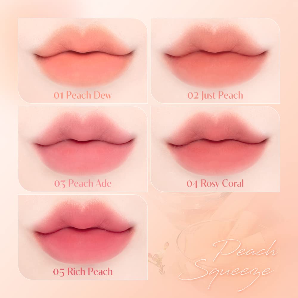 dasique Water Blur Tint #04 Rosy Coral – Vegan, Cruelty-Free, Non-Sticky Lip Tint