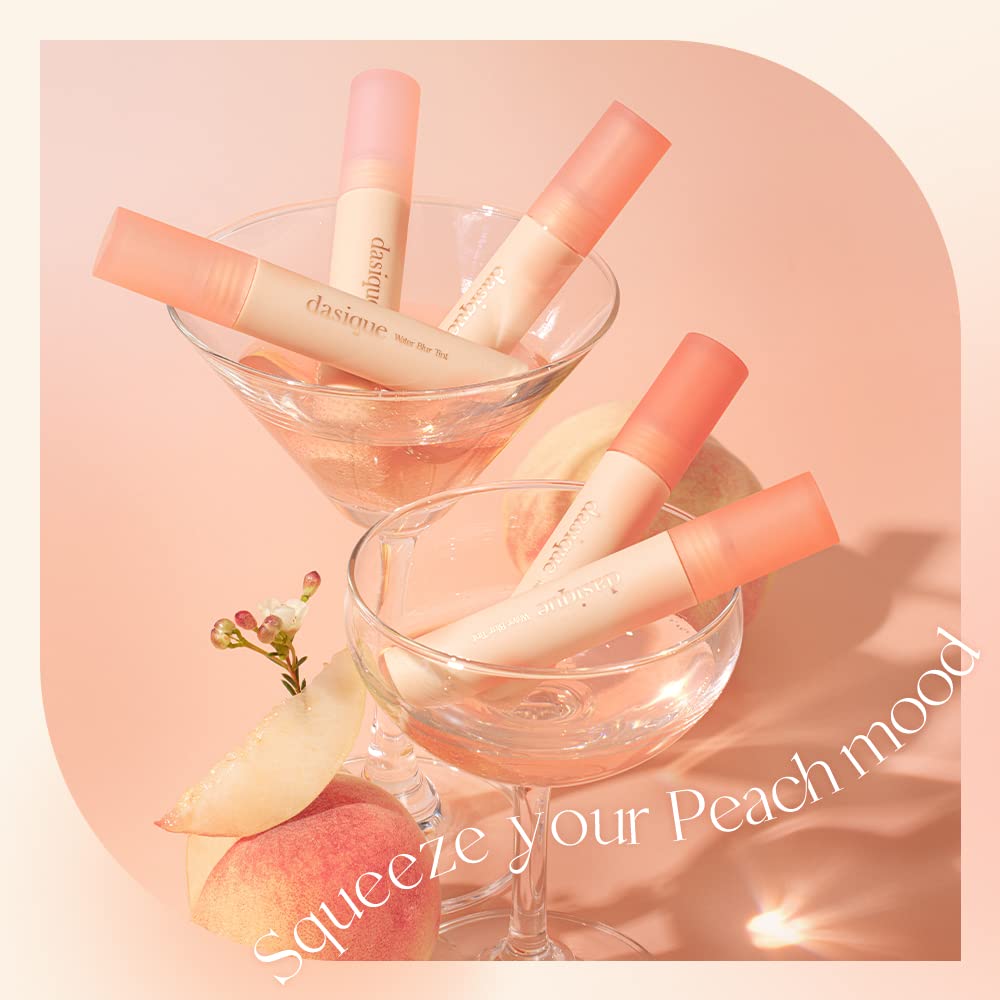 dasique Water Blur Tint #04 Rosy Coral – Vegan, Cruelty-Free, Non-Sticky Lip Tint