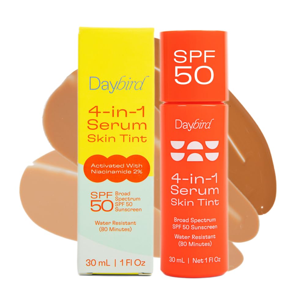 Daybird 4 in 1 Tinted Serum SPF 50+ Niacinamide – Medium-Deep, 1 Oz