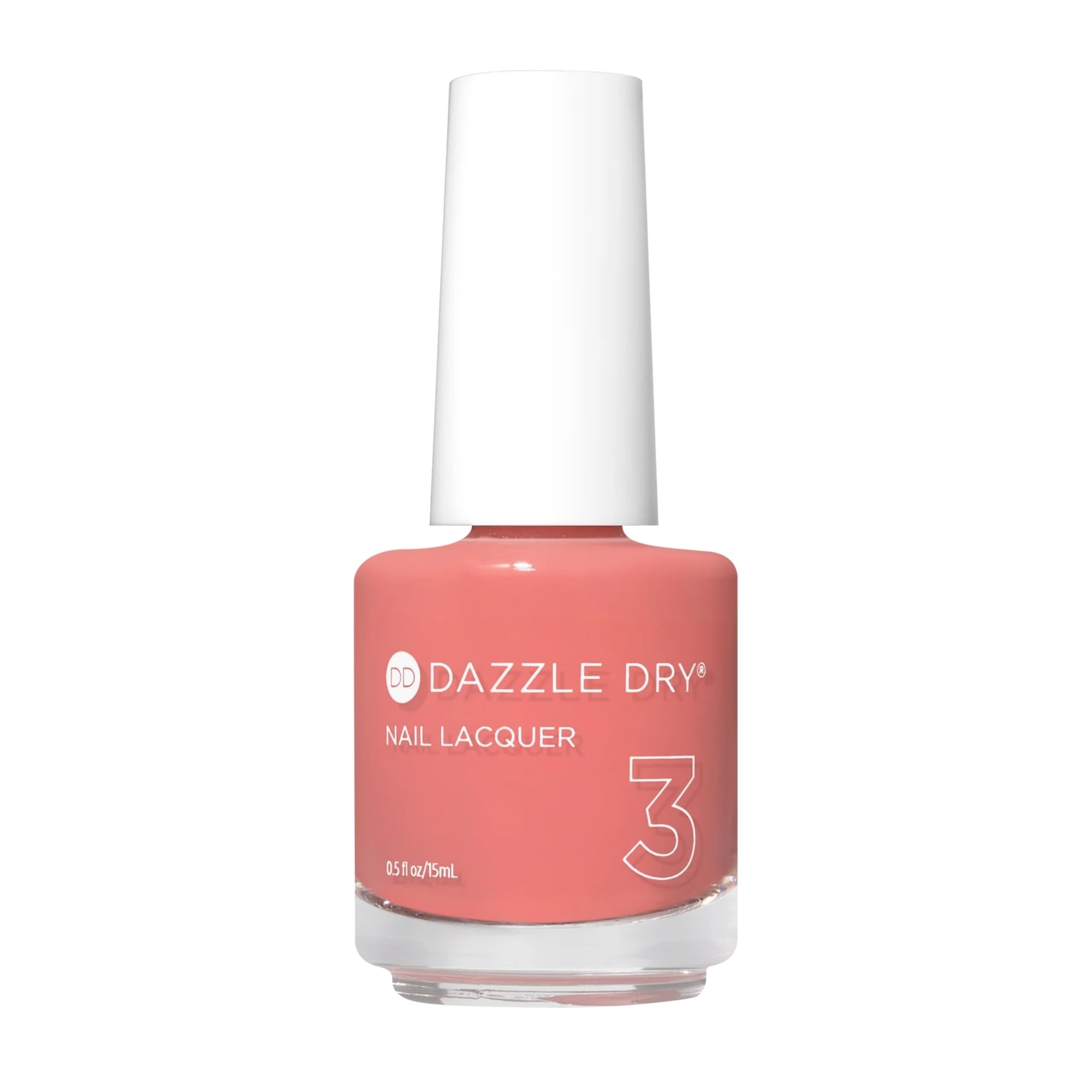 Dazzle Dry Nail Lacquer (Step 3) – Campus Crush – Medium Salmon Mauve Cream (0.5 fl oz)