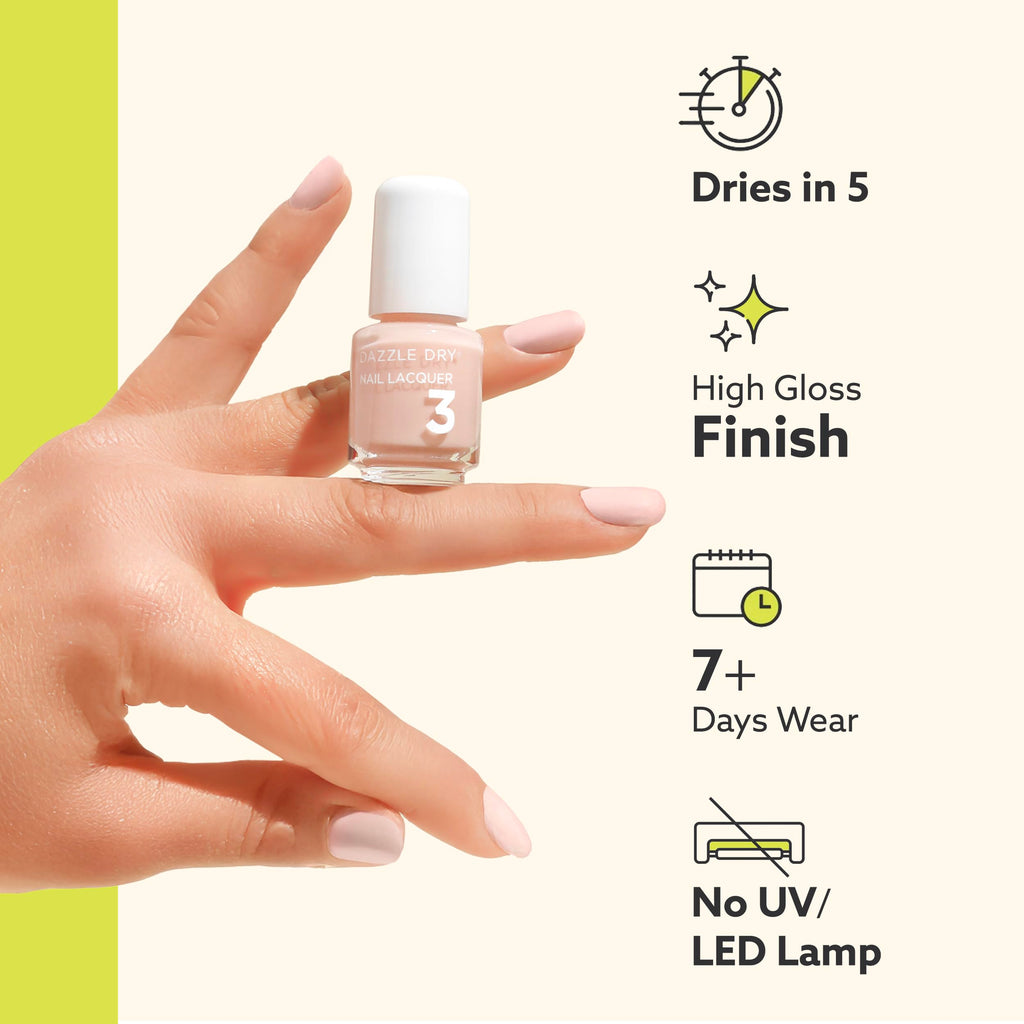 Dazzle Dry Elevation Mini Flight: 5 Mini Lacquers, Fast-Dry & Long-Lasting