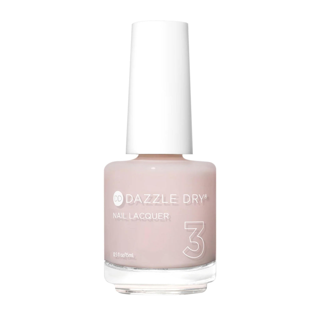 Dazzle Dry Nail Lacquer Step 3: Peacefully Me – Sheer Pink, Quick-Dry, 7+ Day Wear