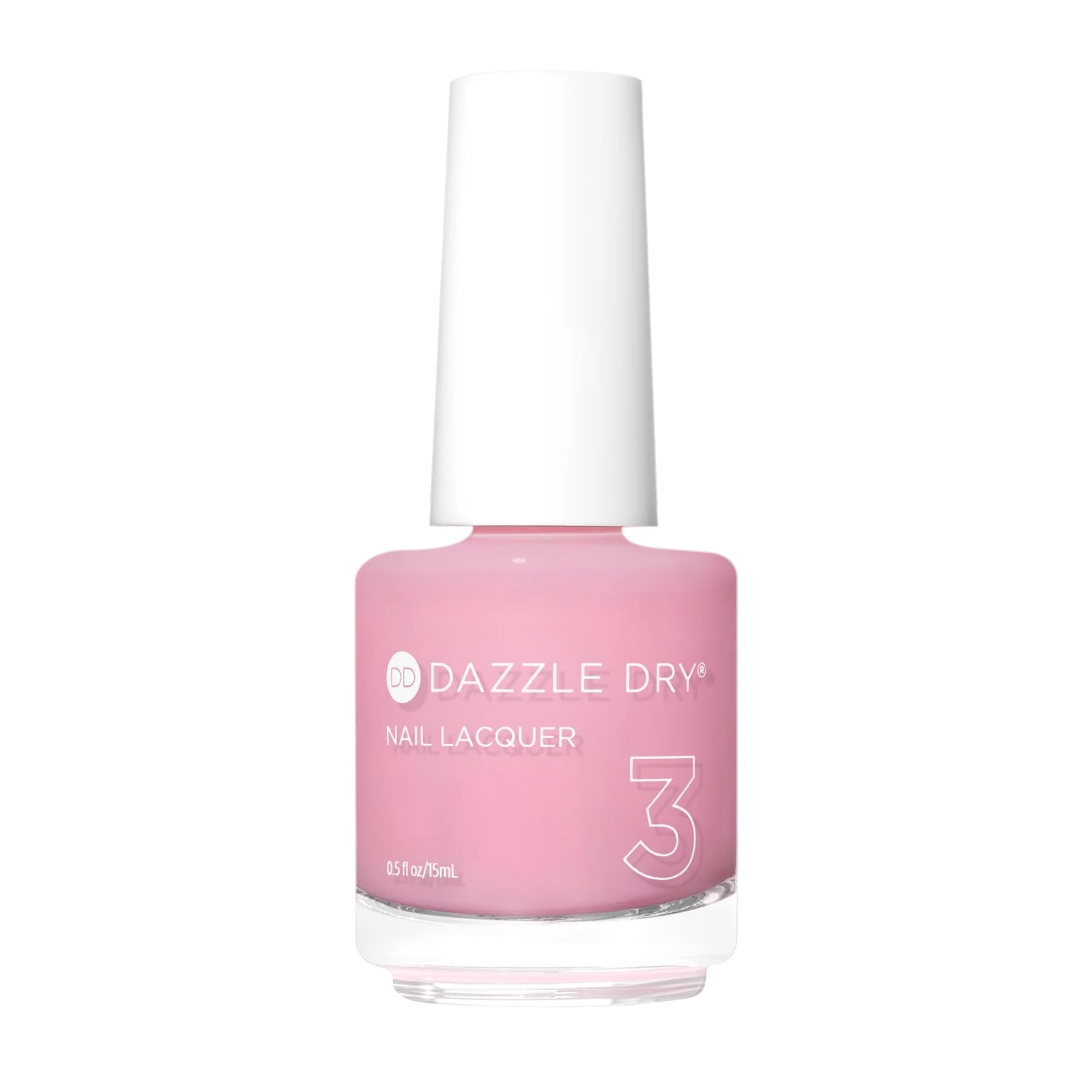 Dazzle Dry Nail Lacquer (Step 3) – Pinkies Up | Pale Pink Sheer Cream, 0.5 fl oz