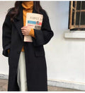 Mid-length Cashmere Over-the-knee Coat For Women