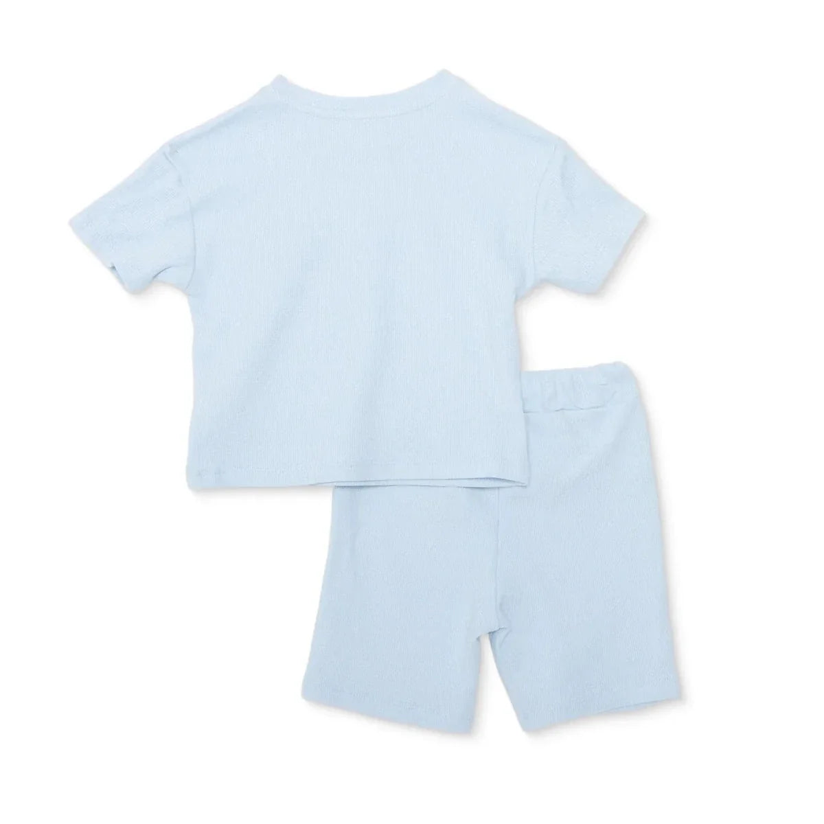 HelloBaby Short Sleeve Waffle Baby T-Shirt & Shorts Set (6-9 Months to 4-5 Years)